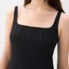 Square Neck Drop Waist Mini Dress - Image 3