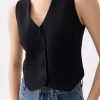 Relaxed V-neck Vest - Image 4