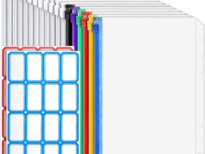 18pcs A6 Binder, Notebook Storage Bag, Cash Envelope Bag, File Folder Bag