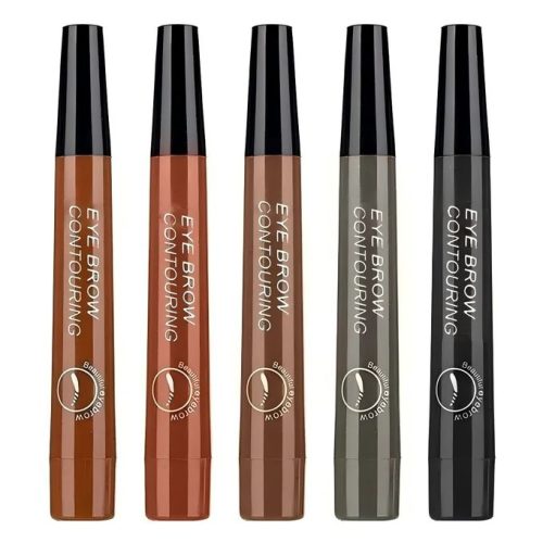 5pcs 5 Colors Eyebrow Pen Waterproof (5pcs Includ Coffee /brown /grey/red-brown /black-grey)