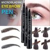 5pcs 5 Colors Eyebrow Pen Waterproof (5pcs Includ Coffee /brown /grey/red-brown /black-grey) - Image 2