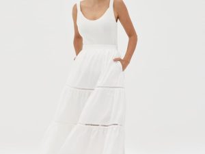 Tiered Flare Skirt