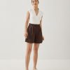Linen Wide Leg Shorts - Image 3
