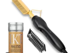 Hot Hair Straightener Comb & IKT Wax