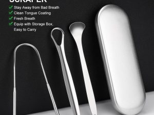 Tongue Cleaner Tongue Scraper Set (big Iron Box)