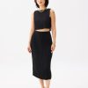 Pleated Column Midi Skirt - Image 2