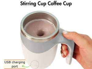 Rechargeable Magnetic Rotary Stirring Cup Coffee Cup