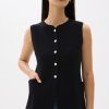 Tailored Long Knit Vest - Image 3