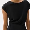 Boat Neck Drape Blouse - Image 3