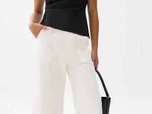 Boat Neck Drape Blouse