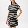 Striped Jersey Shift Mini Dress - Image 4
