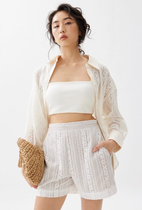 Lace A-line Shorts