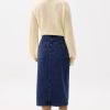 Striped Denim Column Midaxi Skirt - Image 3